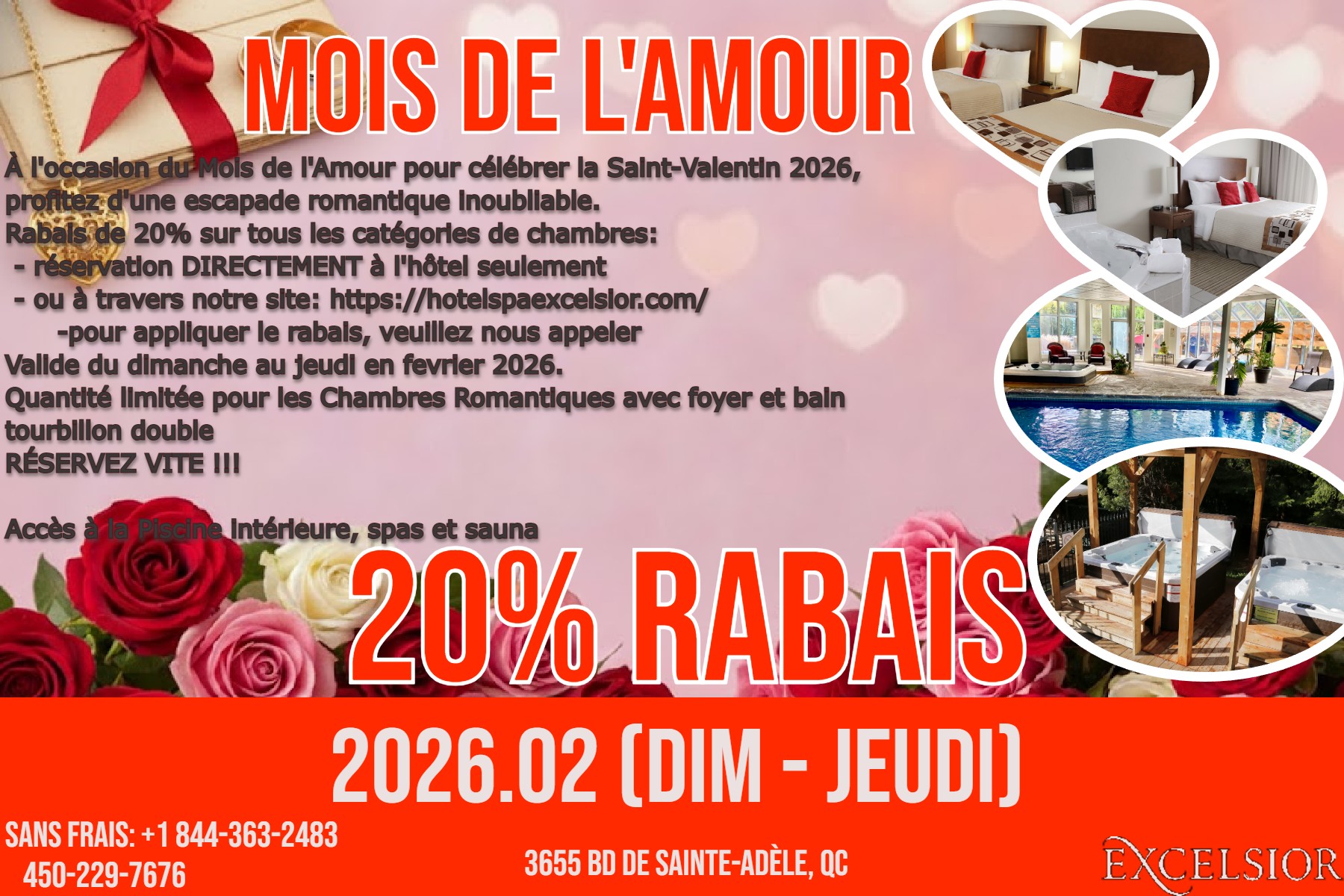 Promotion Février 2026 - Hôtel Spa Excelsior
